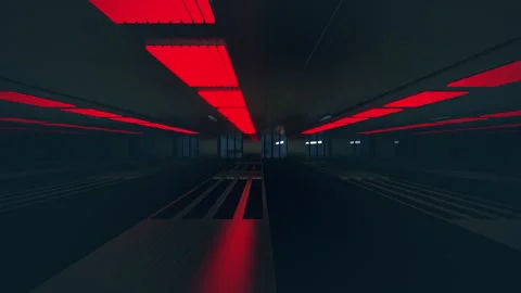 Underground Empty Floor Loop Stock Footage 260600382