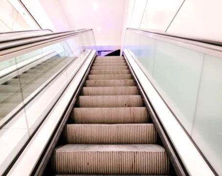 Underground Escalator View Stock Photos
