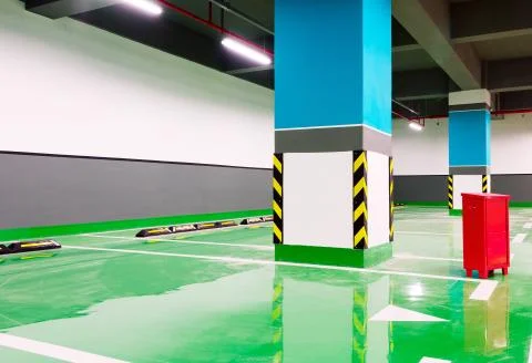 Underground garage Stock Photos