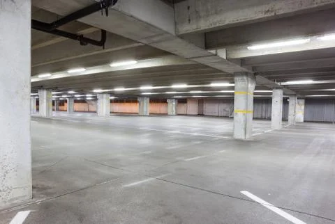 An underground garage Stock Photos