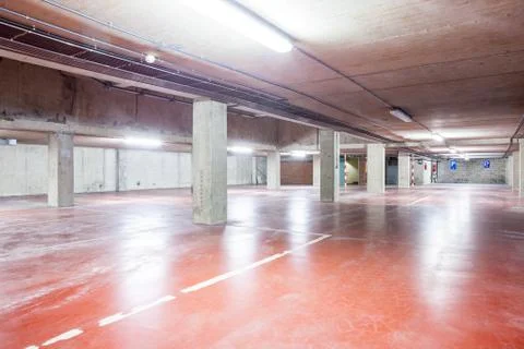 An underground garage Stock Photos