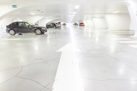 Underground garage Stock Photos