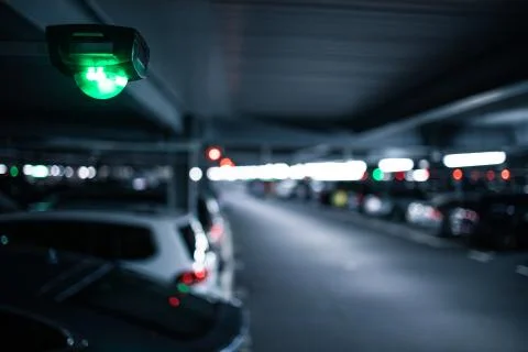 Underground garage Stock Photos