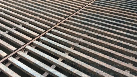 Underground garage ventilation grill 2 Stock Footage 93716824