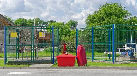 Underground gas storage Stock Photos