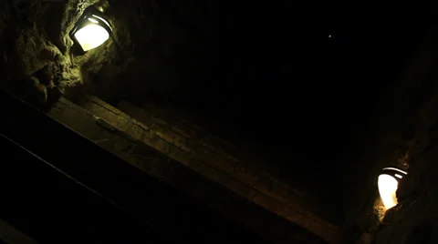 UNDERGROUND HORROR 12 STAIRWAY Stock Footage 39498931