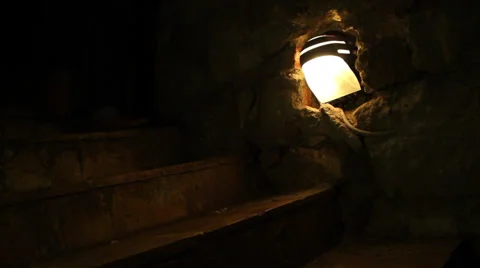 UNDERGROUND HORROR 15 STAIRWAY Stock Footage 39501669