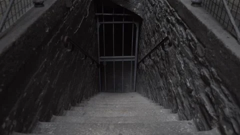 Underground Jail Cell Stock Footage 133359819