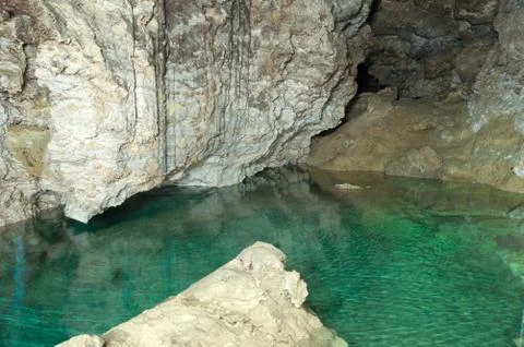 Underground lake Foto stock