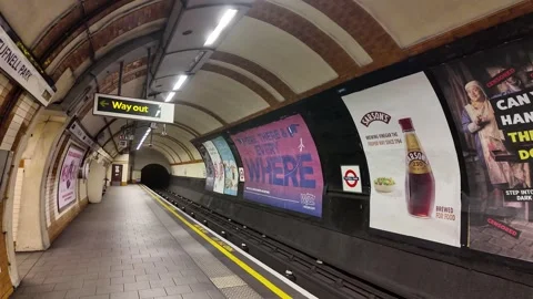 Underground London Video stock 282543641