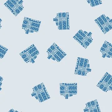 Underground mining glyph seamless pattern Stock Illustration