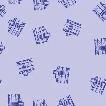 Underground mining line seamless pattern Illustrazione stock