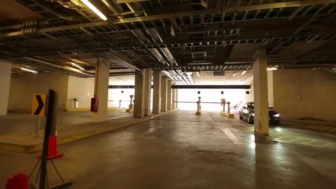 Underground parking bay Stock Footage 77051817