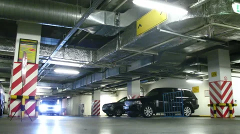 Underground parking Stock Footage 6163182