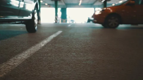 Underground parking Stock Footage 53613267