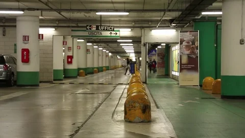 Underground Parking Stock Footage 72953777