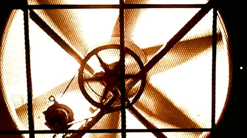 Underground parking garage fan 스톡 동영상 34807475