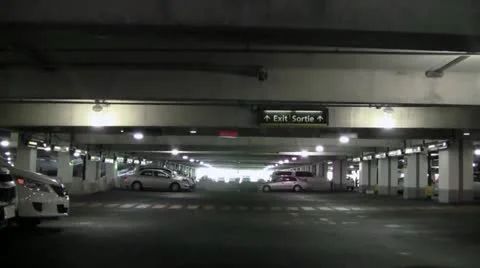 Underground parking garage Stock Footage 11509931