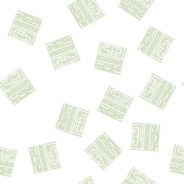 Underground parking glyph seamless pattern Illustrazione stock
