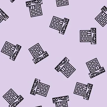 Underground parking line vector seamless pattern Stock Illustration