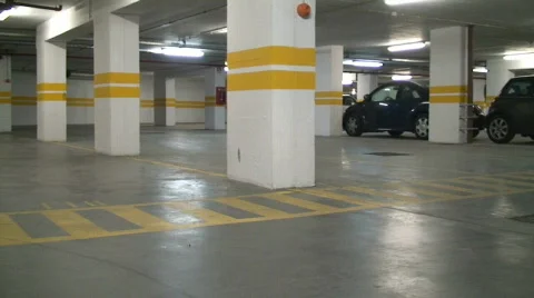 Underground parking lot Stock Footage 119567