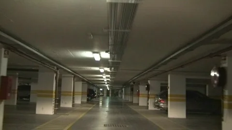 Underground parking lot Видео 653404