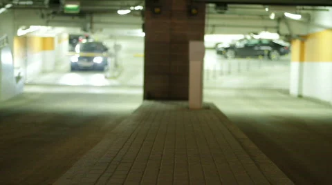 Underground parking lot Video stock 744043