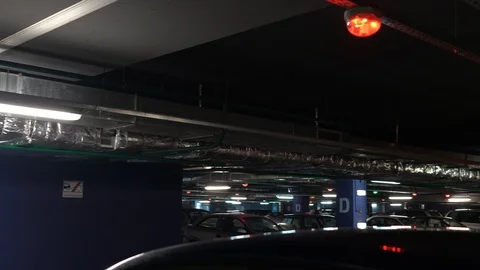 Underground parking panorama Stock Footage 102273652