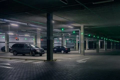 Underground parking 库存照片