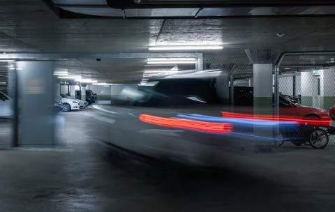 Underground parking. Foto stock