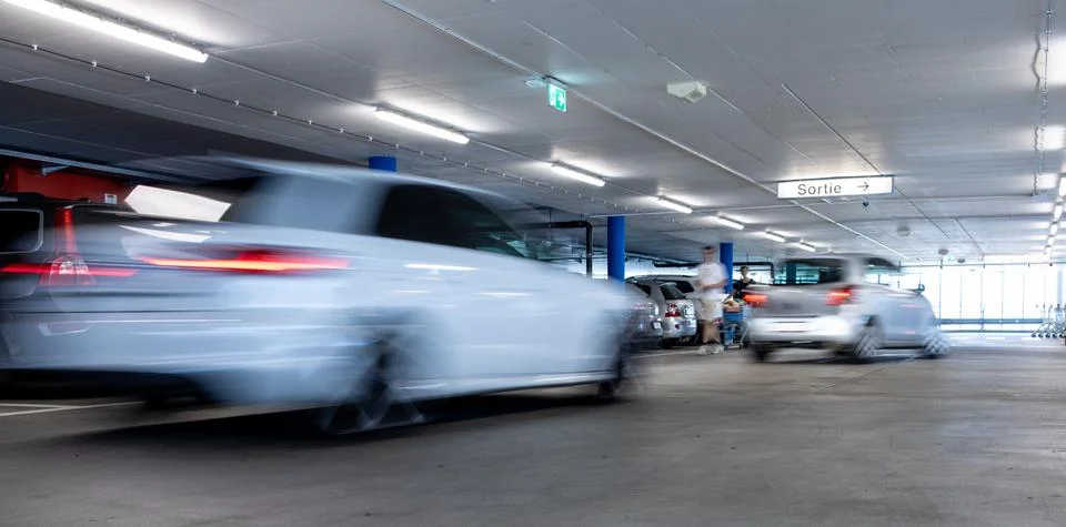 Underground parking. Stock-Fotos