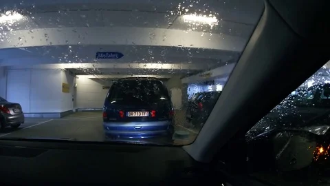 Underground parking scene Stock Footage 79705061