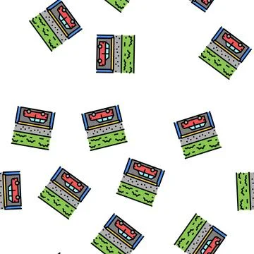 Underground parking vector seamless pattern 스톡 일러스트