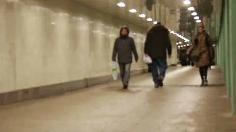 Underground Passage in Moscow Stock Footage 46669031