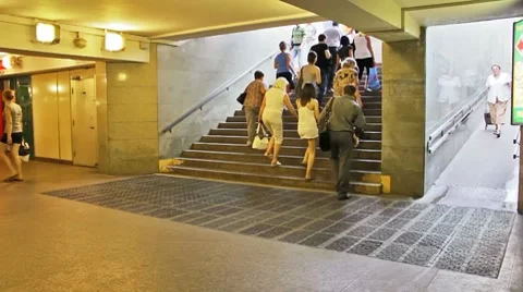 Underground passage, timelapse Video stock 7637367