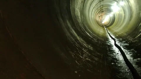 Underground Pipe Line Heavy Machine Work at British Village Site 库存影片 251696469