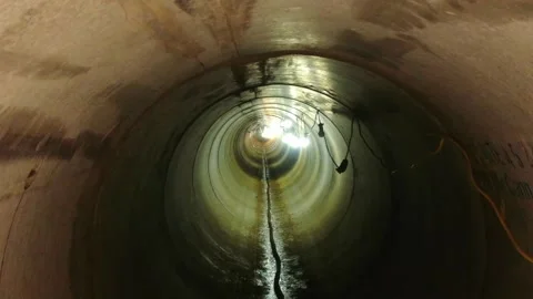 Underground Pipe Line Heavy Machine Work at British Village Site 库存影片 251696565