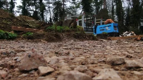 Underground Pipe Line Heavy Machine Work at British Village Site 库存影片 251697808