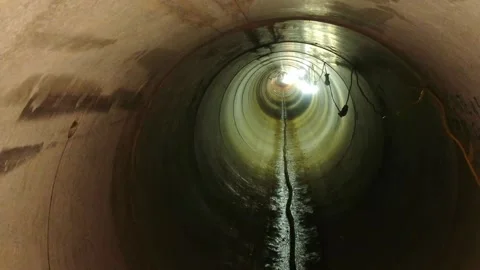 Underground Pipe Line Heavy Machine Work at British Village Site 库存影片 251698349