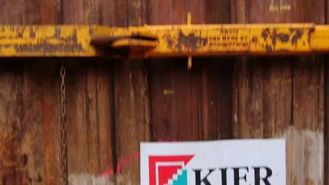 Underground Pipe Line Heavy Machine Work at British Village Site 库存影片 251698760