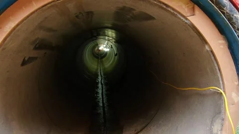 Underground Pipe Line Heavy Machine Work at British Village Site 库存影片 251699830