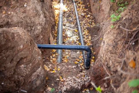 Underground pipes Stock Photos