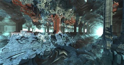 Underground portico Stock Illustration