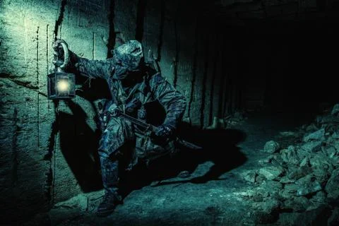 Underground post apoc beast Stock Photos
