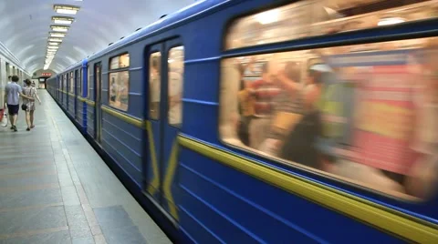 Underground railway station Stock Footage 905737