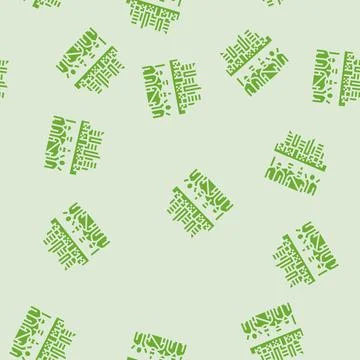 Underground resistance glyph seamless pattern Stock Illustration