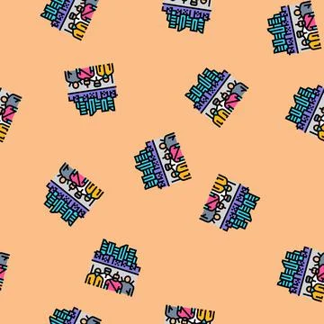 Underground resistance vector seamless pattern 스톡 일러스트