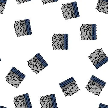 Underground river vector seamless pattern Stock Illustration