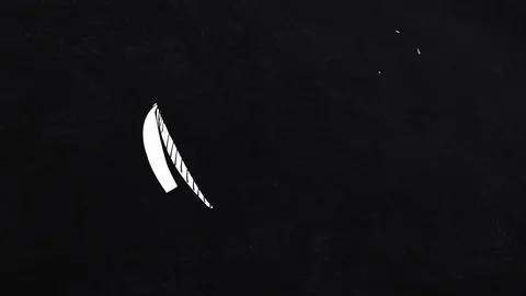 Underground shield and Big Ben - self-drawing lines Stock Footage 109346125