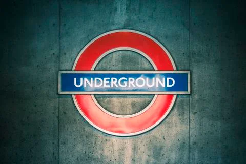 Underground sign Stock Photos